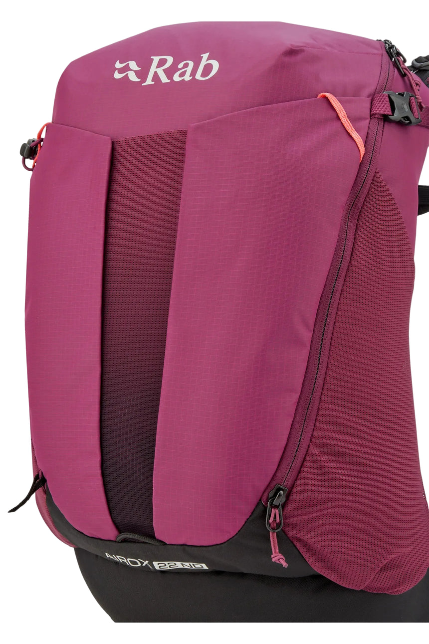 Rab Women's Airox ND22L Day Pack in Mulberry - Back View