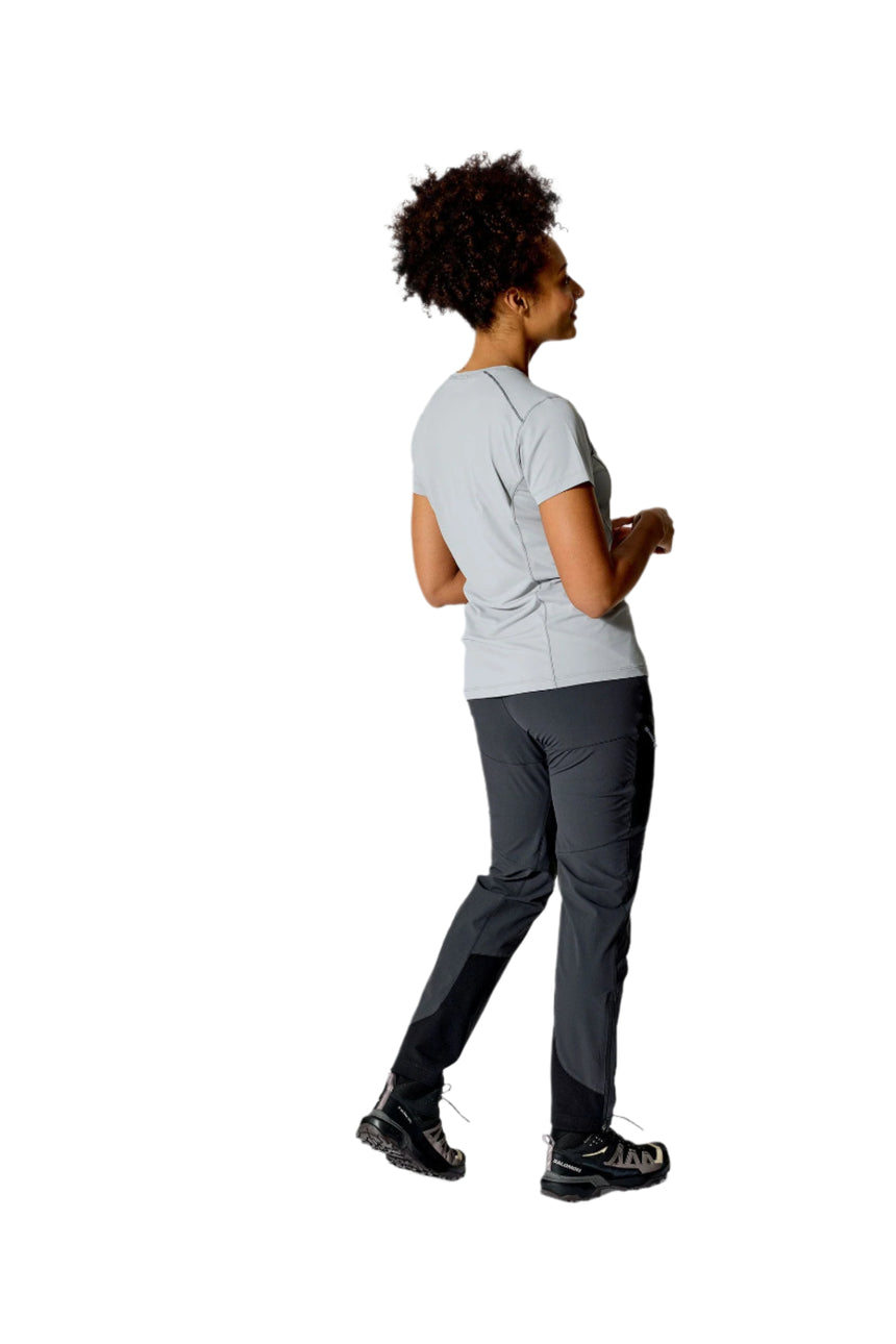 Rab Women's Ascendor Pants in Anthracite - three-quarter, walking
