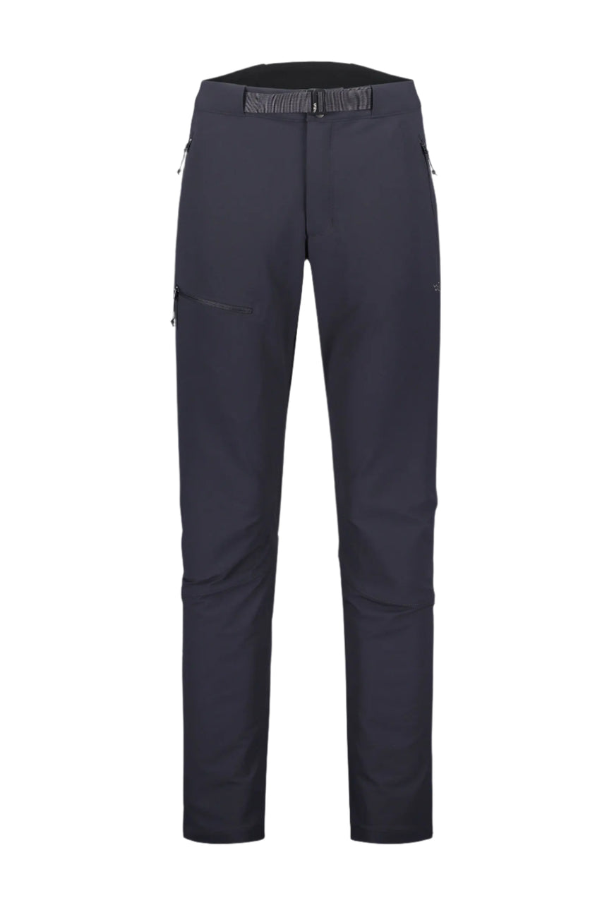 Rab Women's Incline AS Softshell Pants in Ebony (styling reference) - Worn, Front
