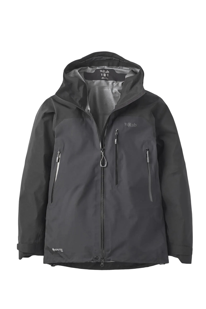 Rab Women's Latok Mountain GORE-TEX Pro Jacket in Black - front