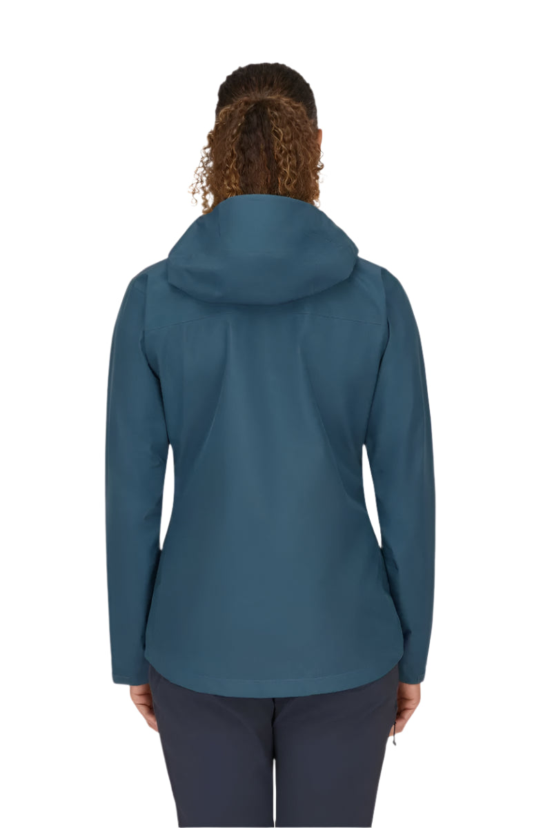 Rab Women's Namche GORE-TEX Jacket in Orion Blue - back, worn