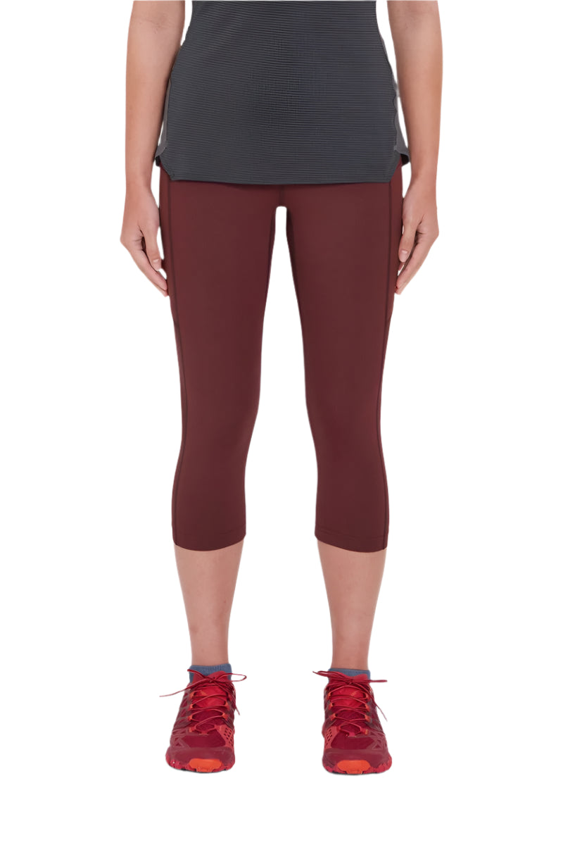 Rab Women's Talus 3/4 Tights in Deep Heather - on model, front
