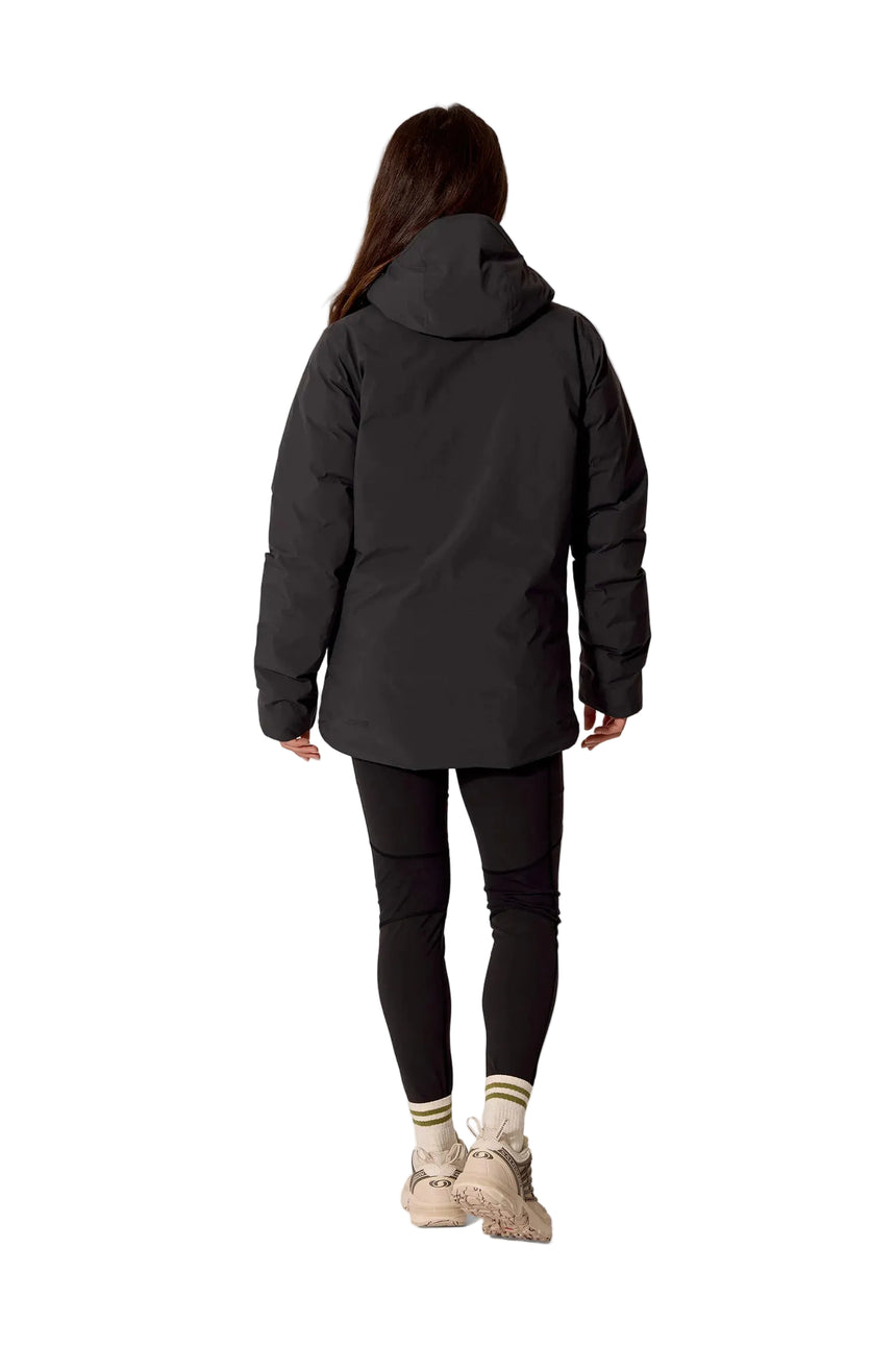 Rab Women's Valiance Waterproof Down Jacket in Black - worn