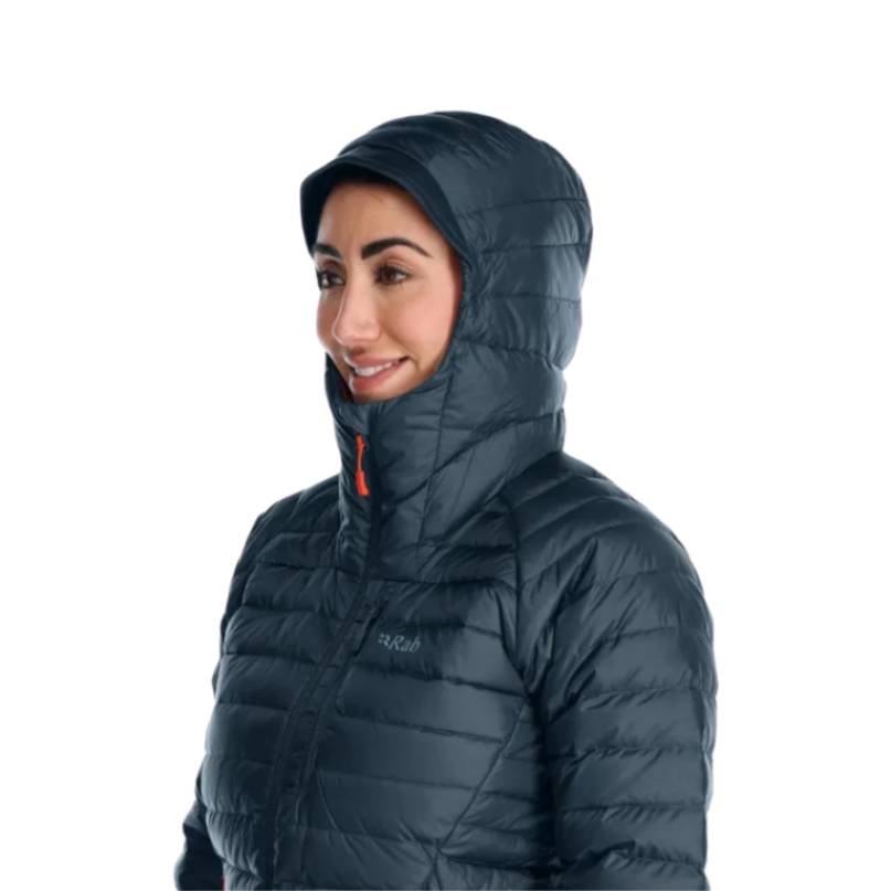 Rab Microlight Alpine Long Down Jacket Women's Outdoor Action