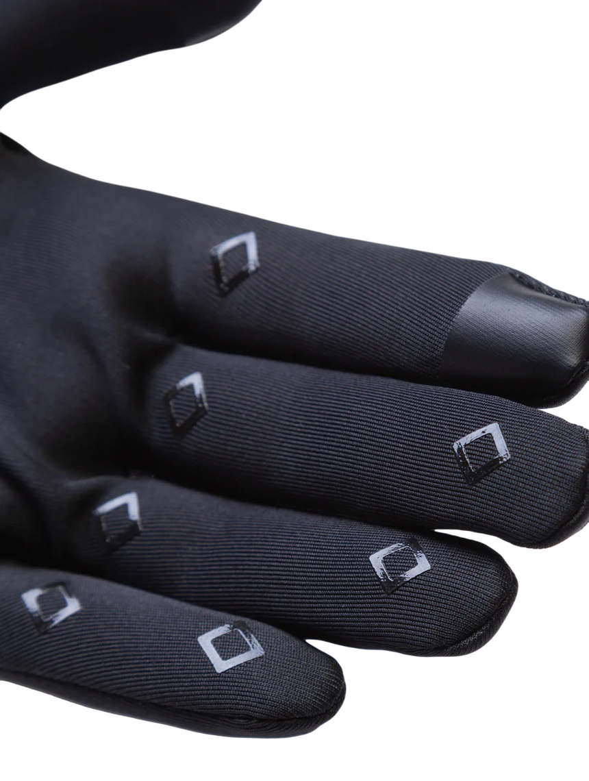 Ronhill GORE-TEX® Windstopper Glove in All Black - smart-tip detail