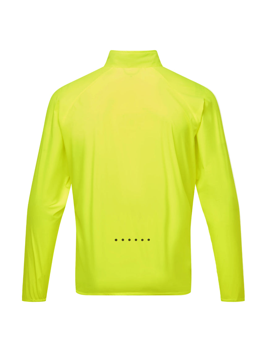 Ronhill Men's Core Jacket in Fluo Yellow/Black - back