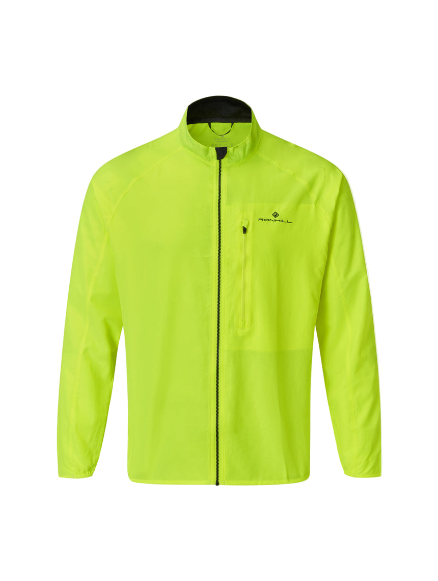 Ronhill Men's Core Jacket in Fluo Yellow/Black - front
