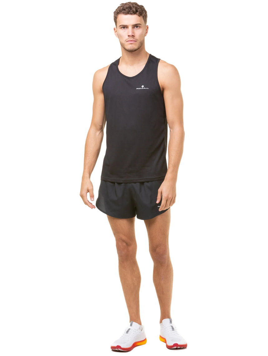 Ronhill Men's Core Vest in Black/Bright White - front, 2