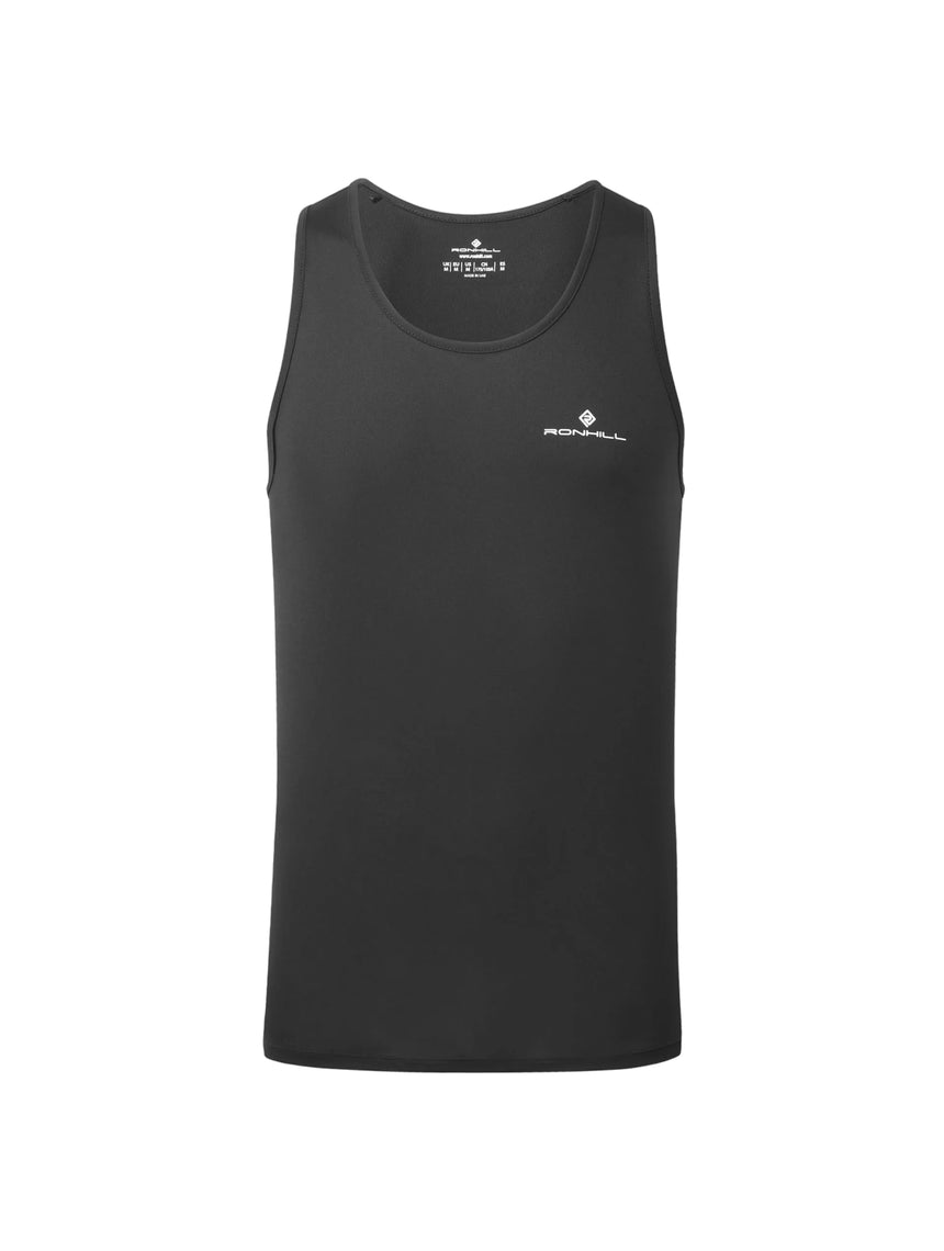 Ronhill Men's Core Vest in Black/Bright White - front