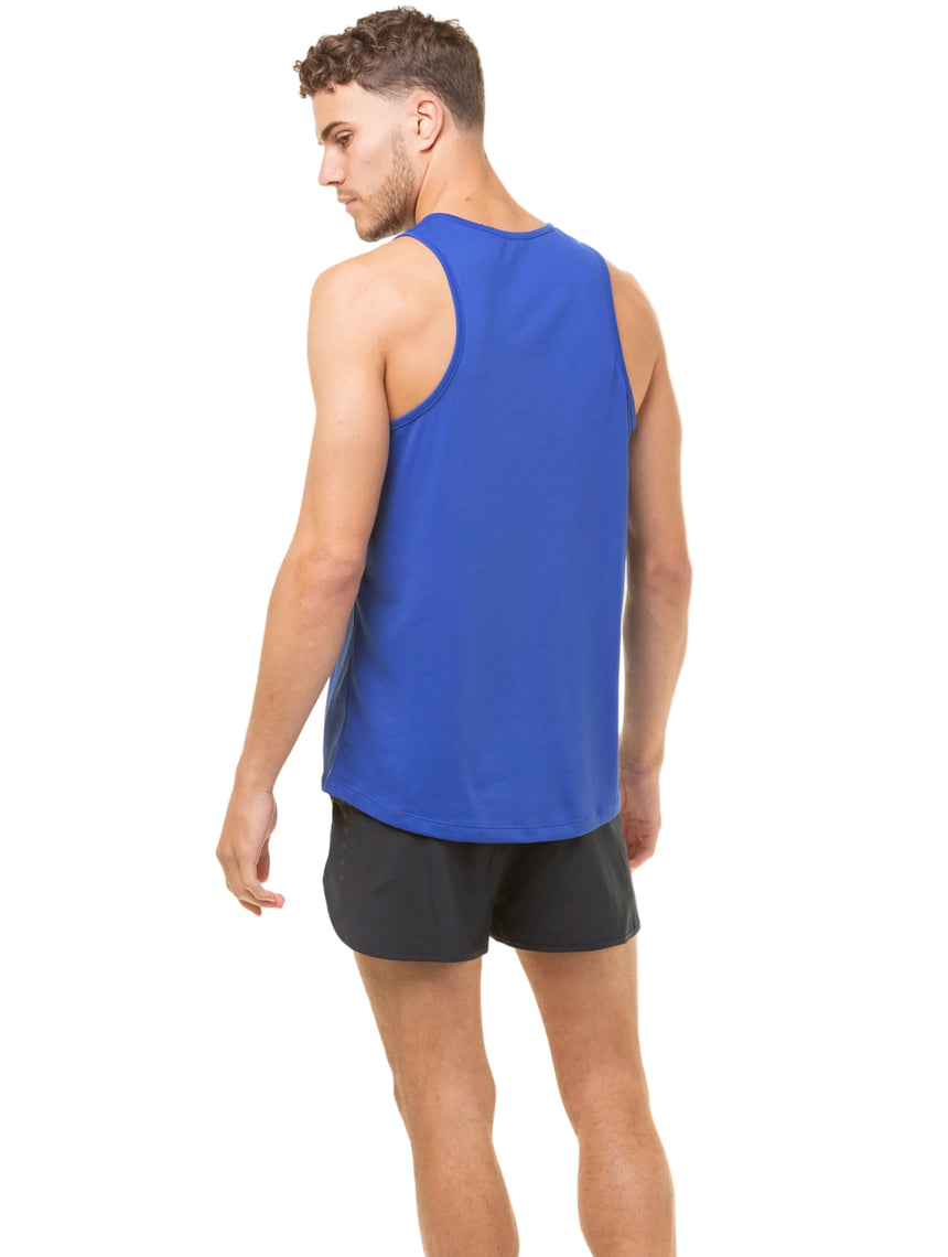 Ronhill Men's Core Vest in Dark Cobalt/Bright White - back, 3