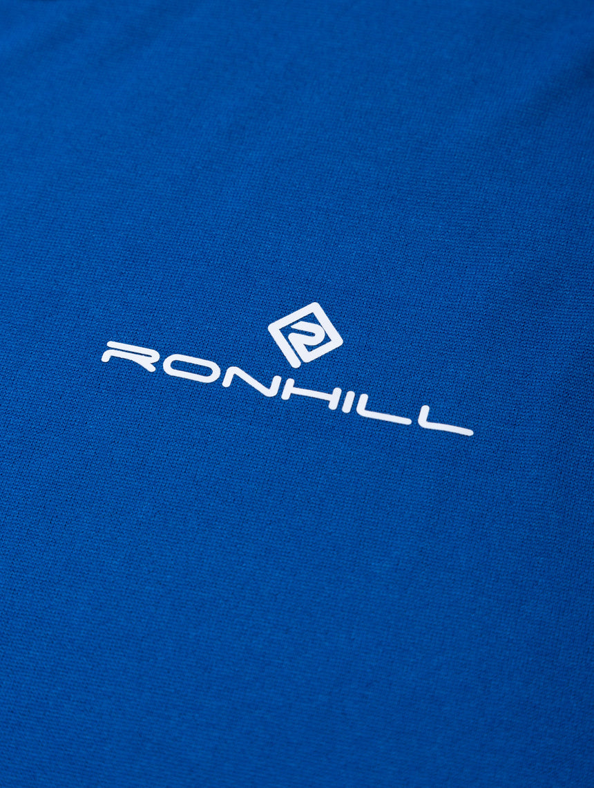 Ronhill Men's Core Vest in Dark Cobalt/Bright White - detail, 4