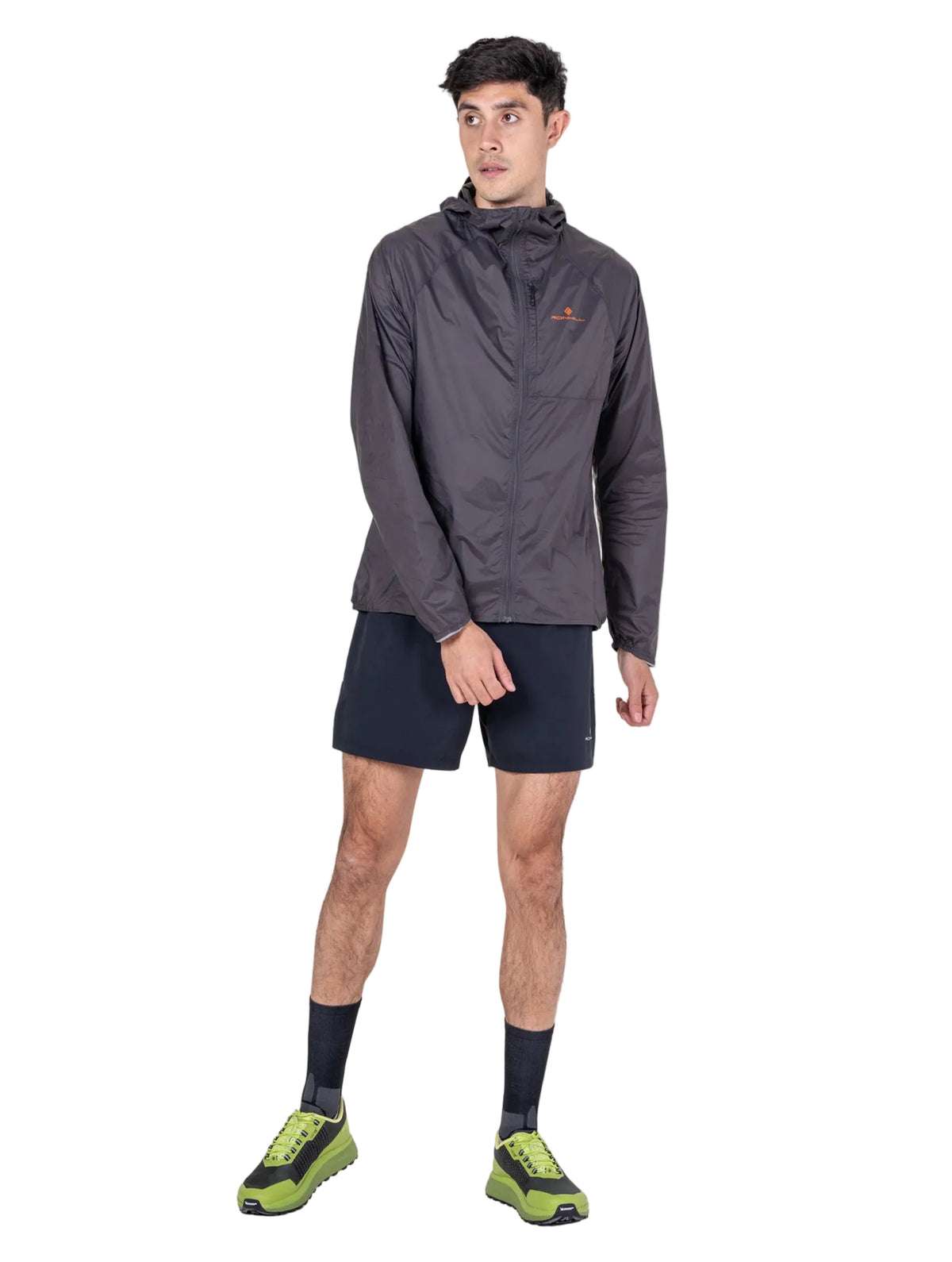 Ronhill Men's Tech All-Terrain Jacket in Oxide/Ronhill Red - three-quarter