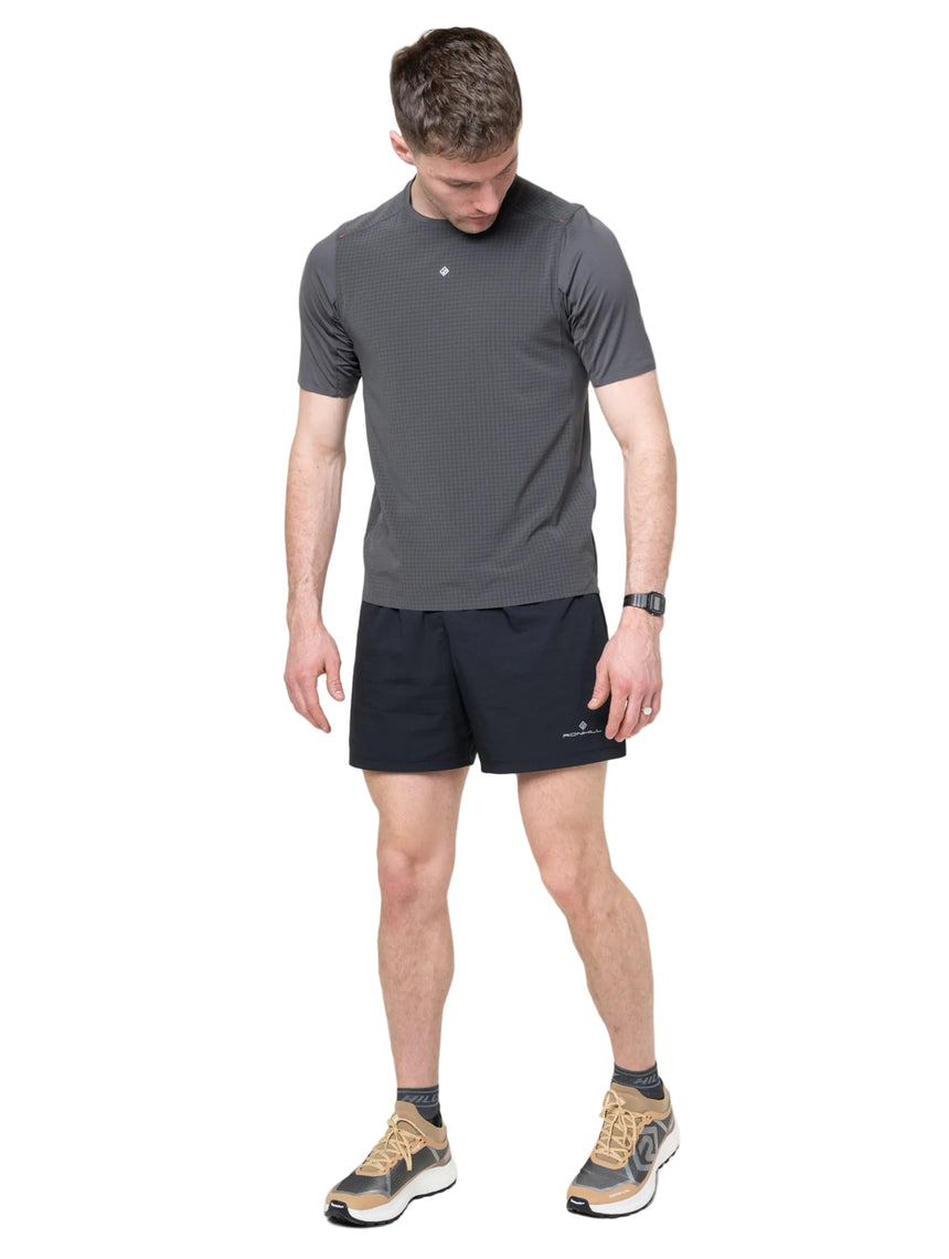 Ronhill Men's Tech All-Terrain S/S Tee in Oxide - detail, 3