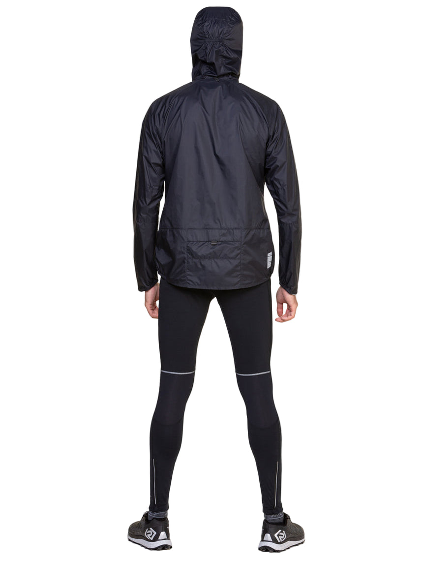 Ronhill Men's Tech Paragon Tight in All Black - worn, back