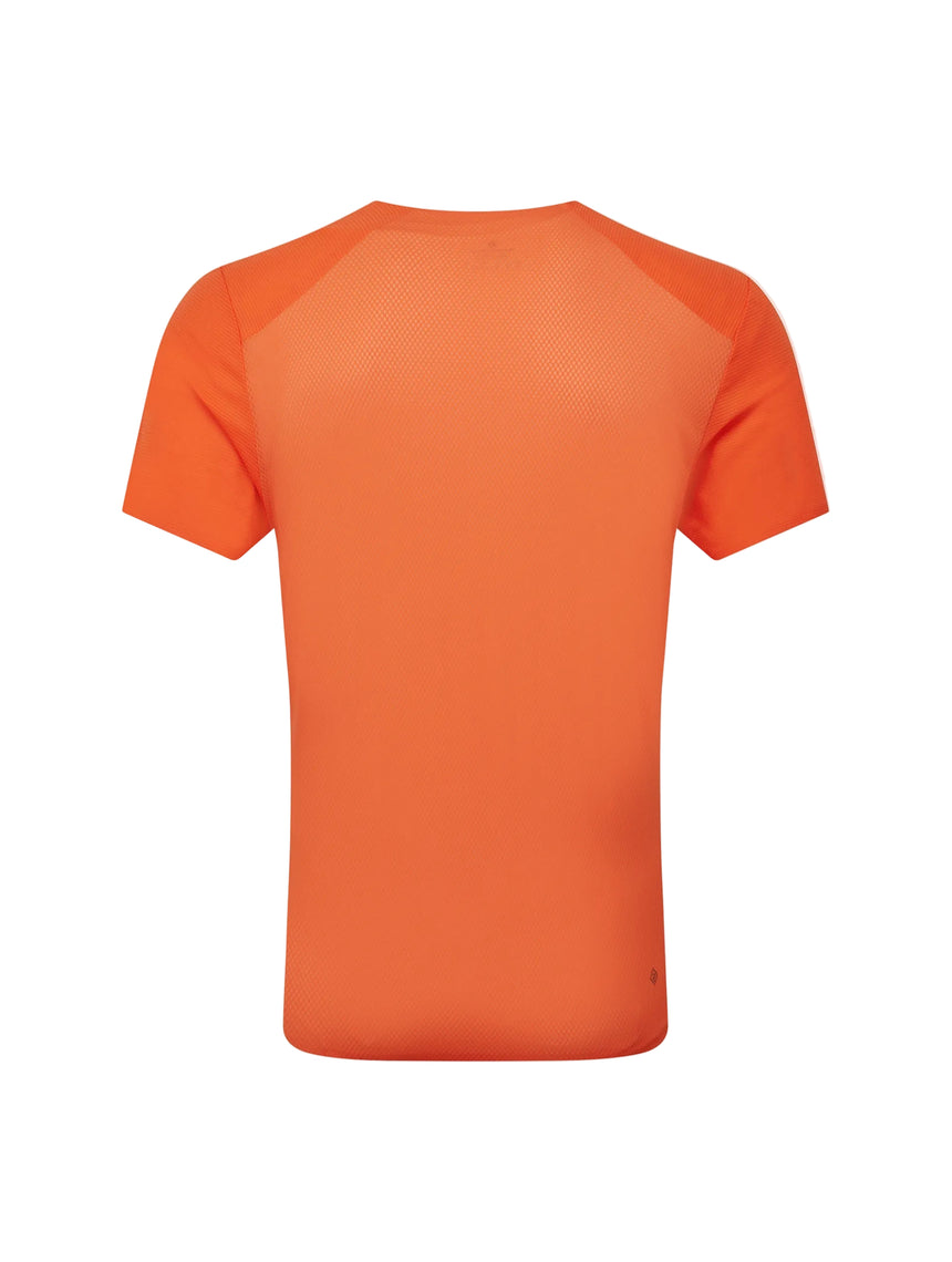 Ronhill Men's Tech Race S/S Tee in Ronhill Red/Black - back