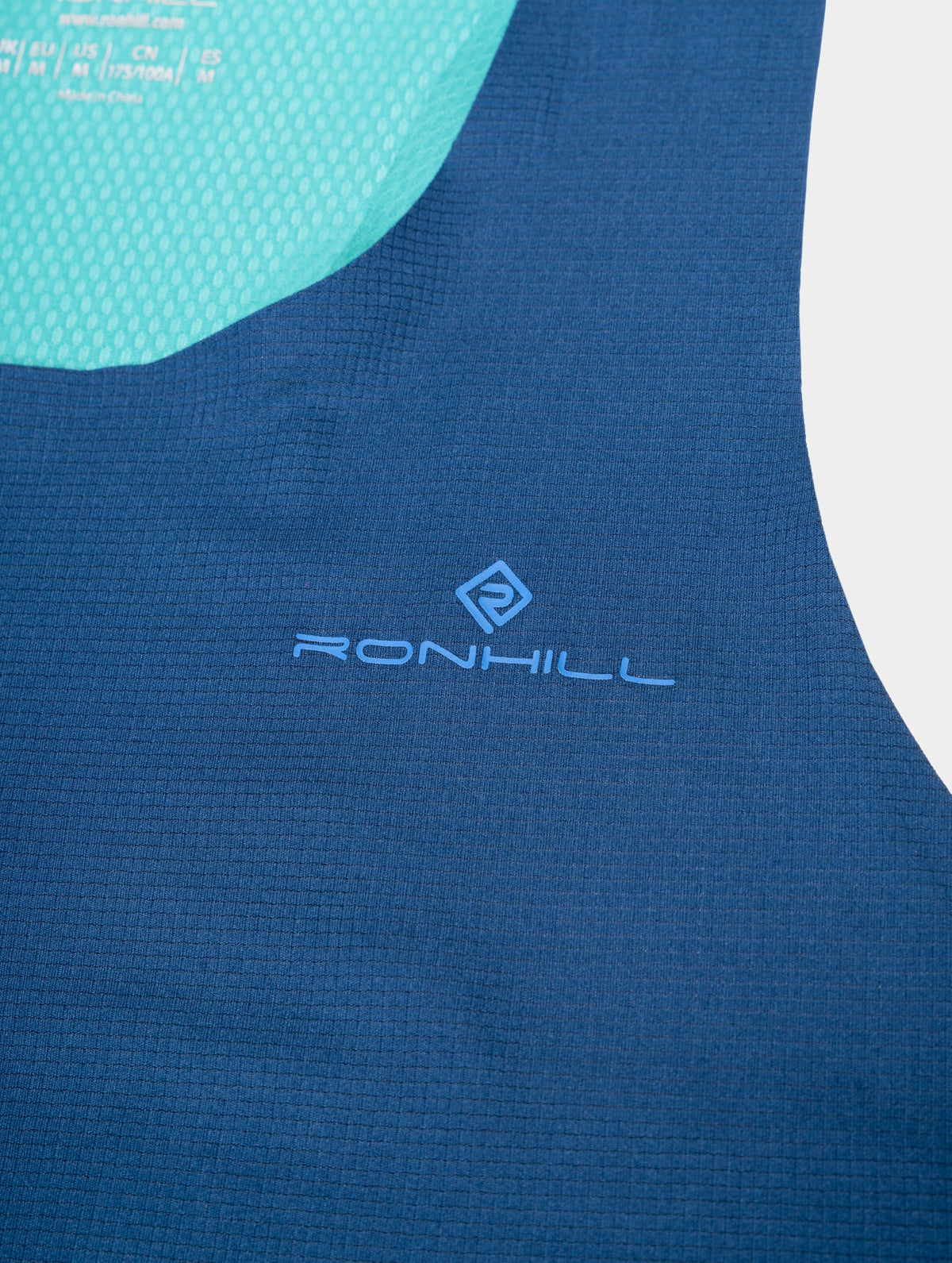 Ronhill Men's Tech Race Vest in Dark Navy/Deep Laguna - detail, 4
