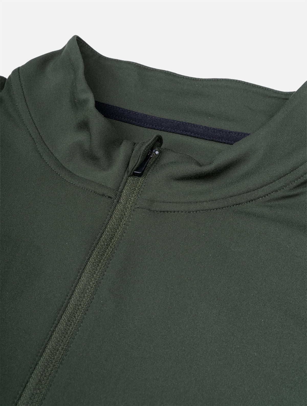Ronhill Men's Tech Reflect 1/2 Zip in Kelp/Reflect - Detail Collar Zip Alt
