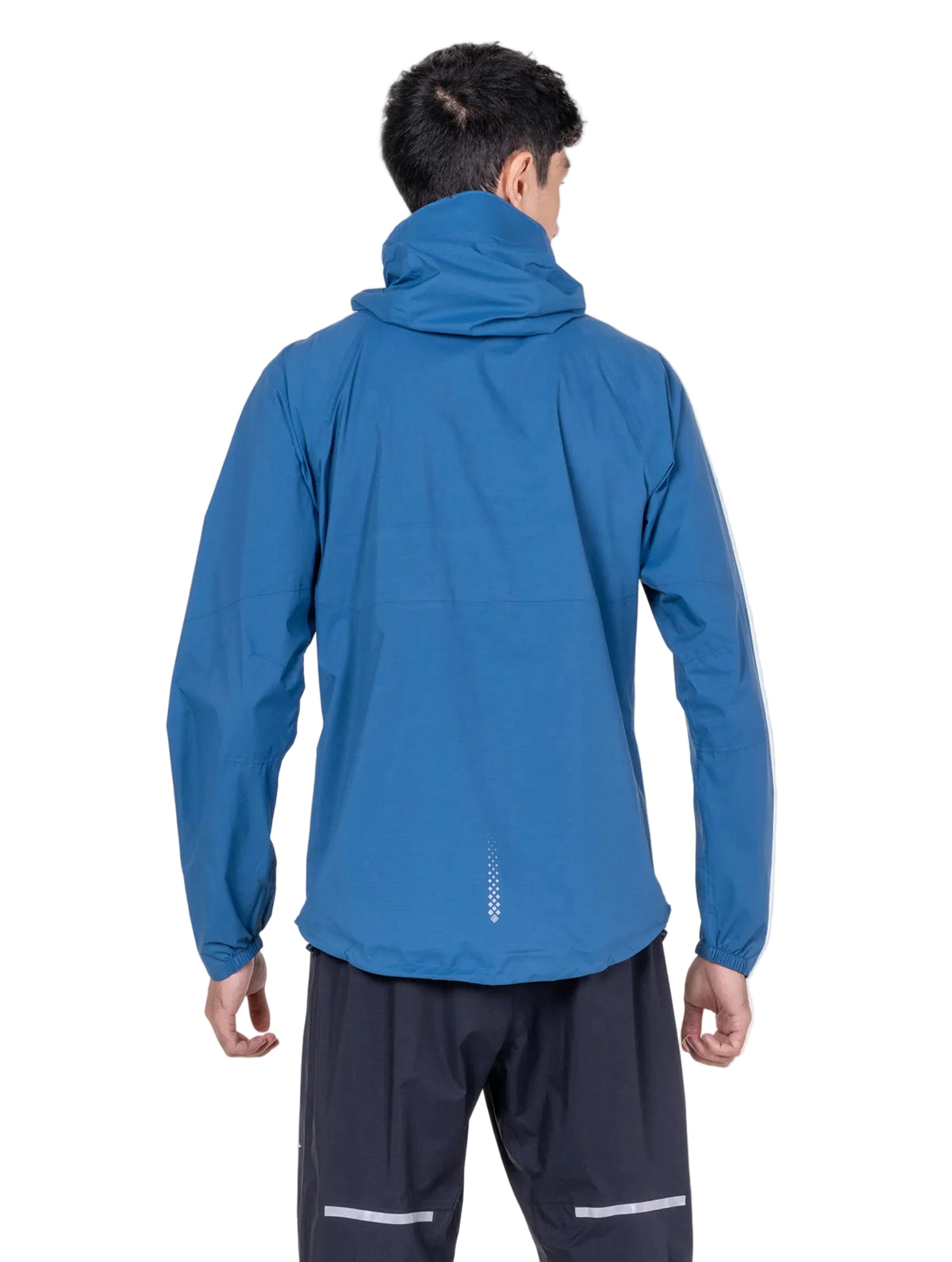 Ronhill Men's Tech Storm Jacket in Glacier/Ronhill Red - back
