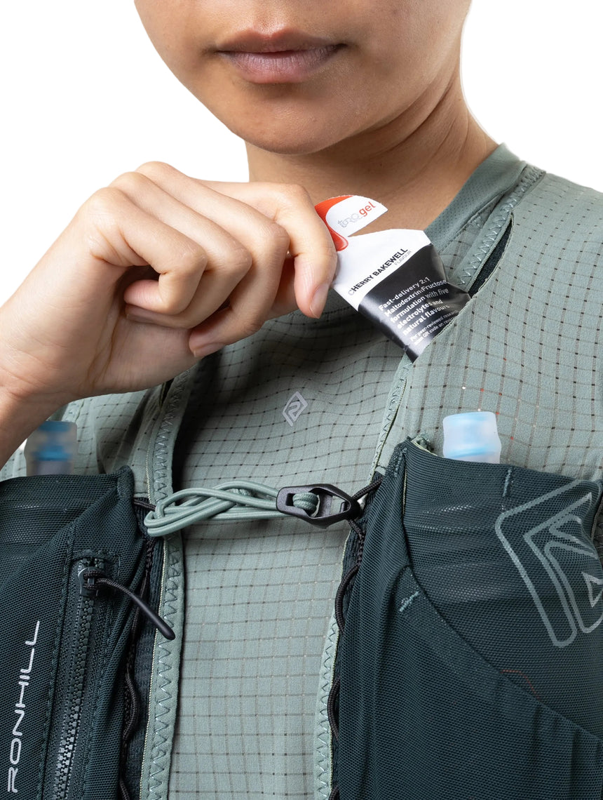 Ronhill Solus 5L Running Vest in Laurel/Dark Laurel - detail, 7