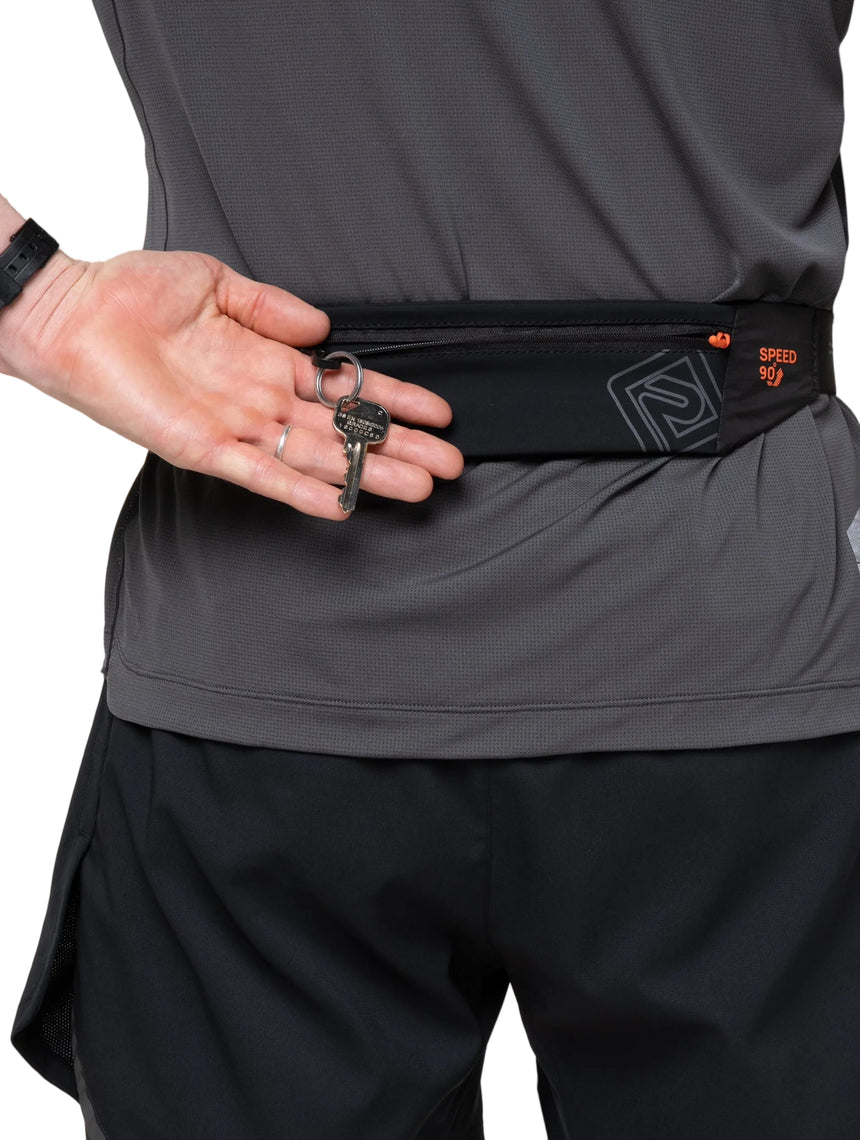 Ronhill Speed 90 Running Belt in Black/Ronhill Red - detail, 11