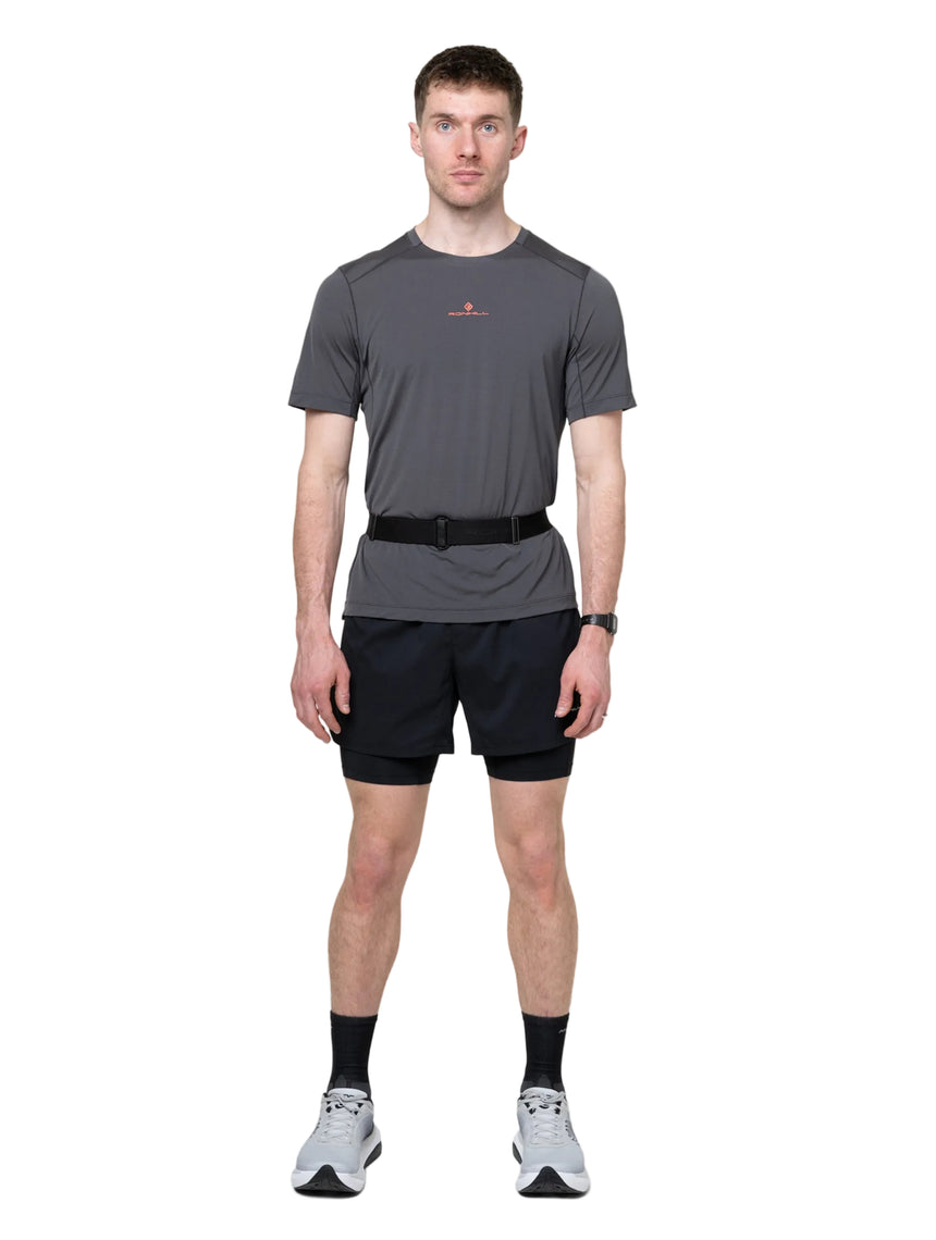 Ronhill Speed 90 Running Belt in Black/Ronhill Red - detail, 6