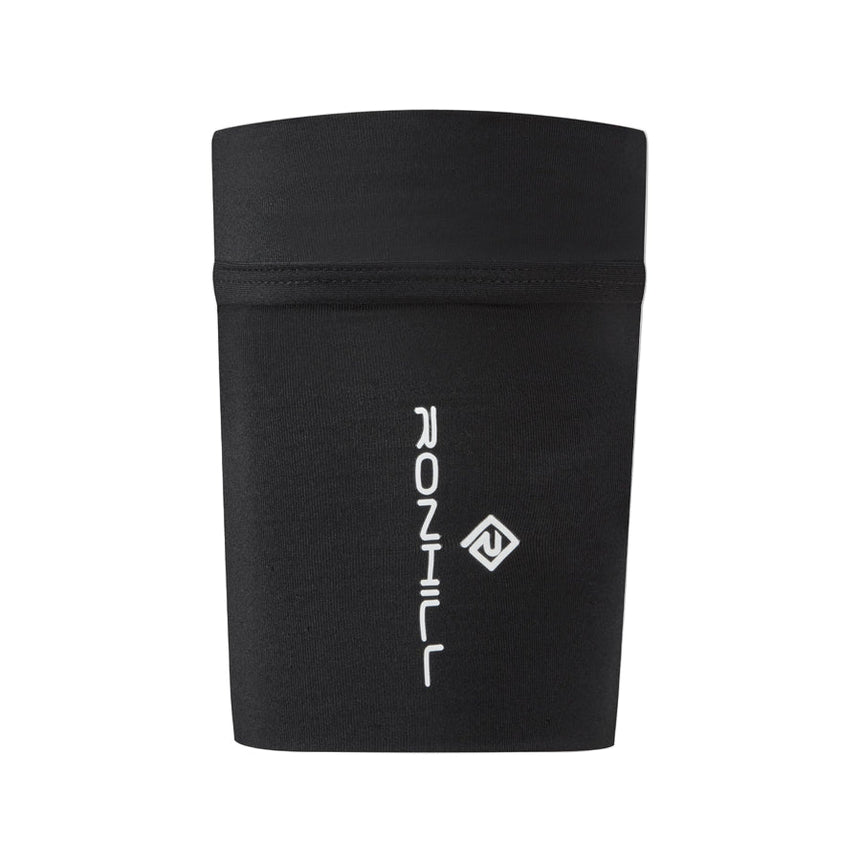 Ronhill Stretch Arm Pocket in All Black - front