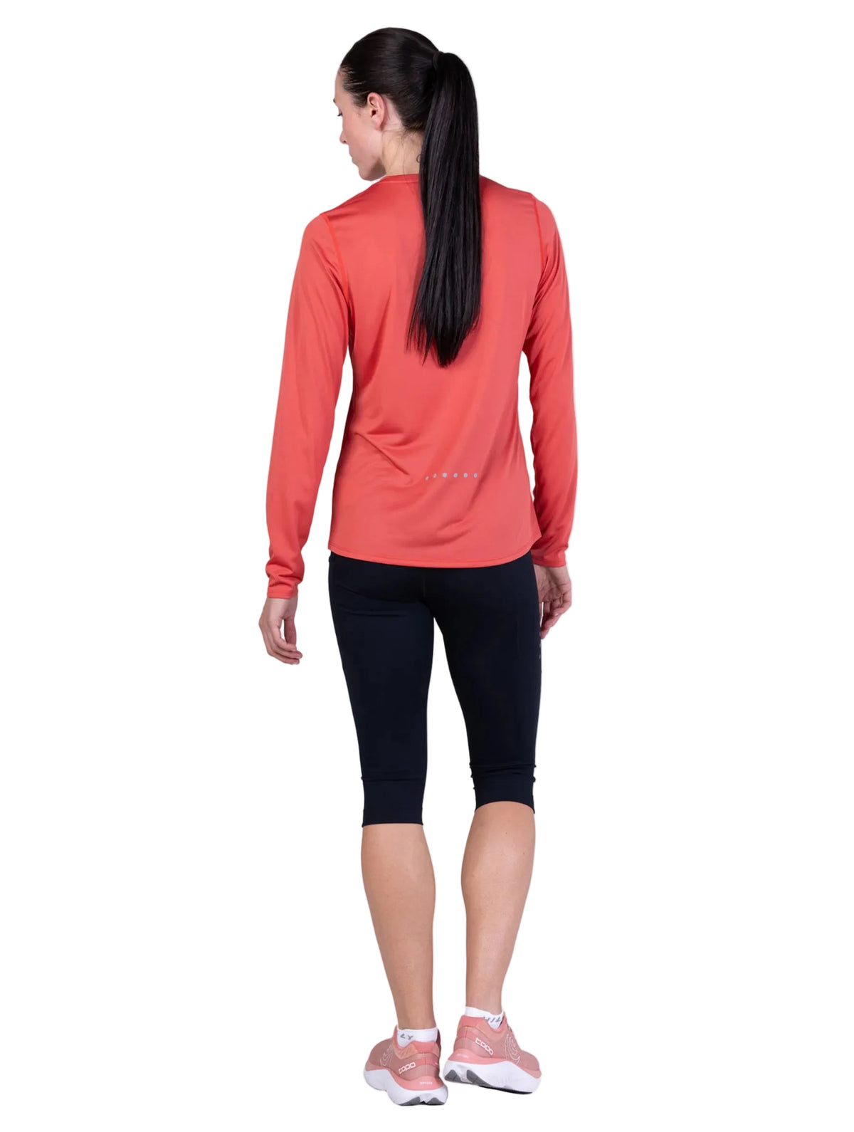 Ronhill Women's Core L/S Tee in Sumac - front