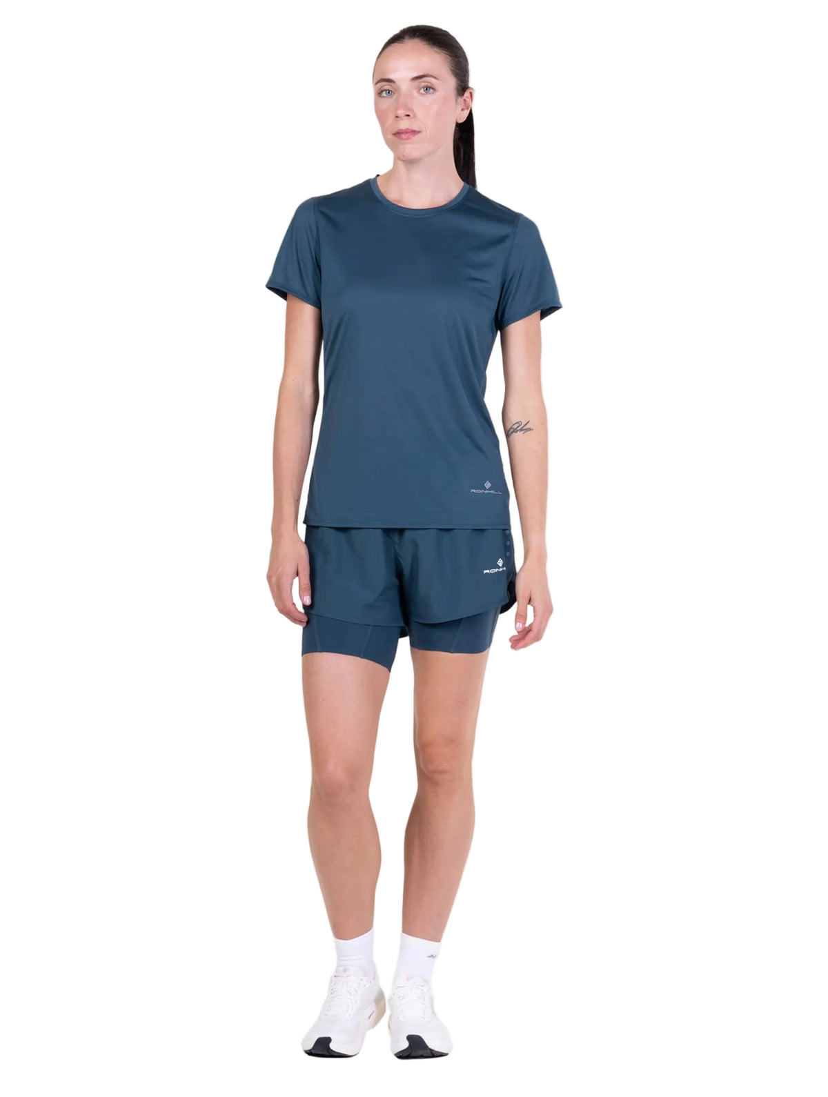 Ronhill Women's Core S/S Tee in Evening Haze - front