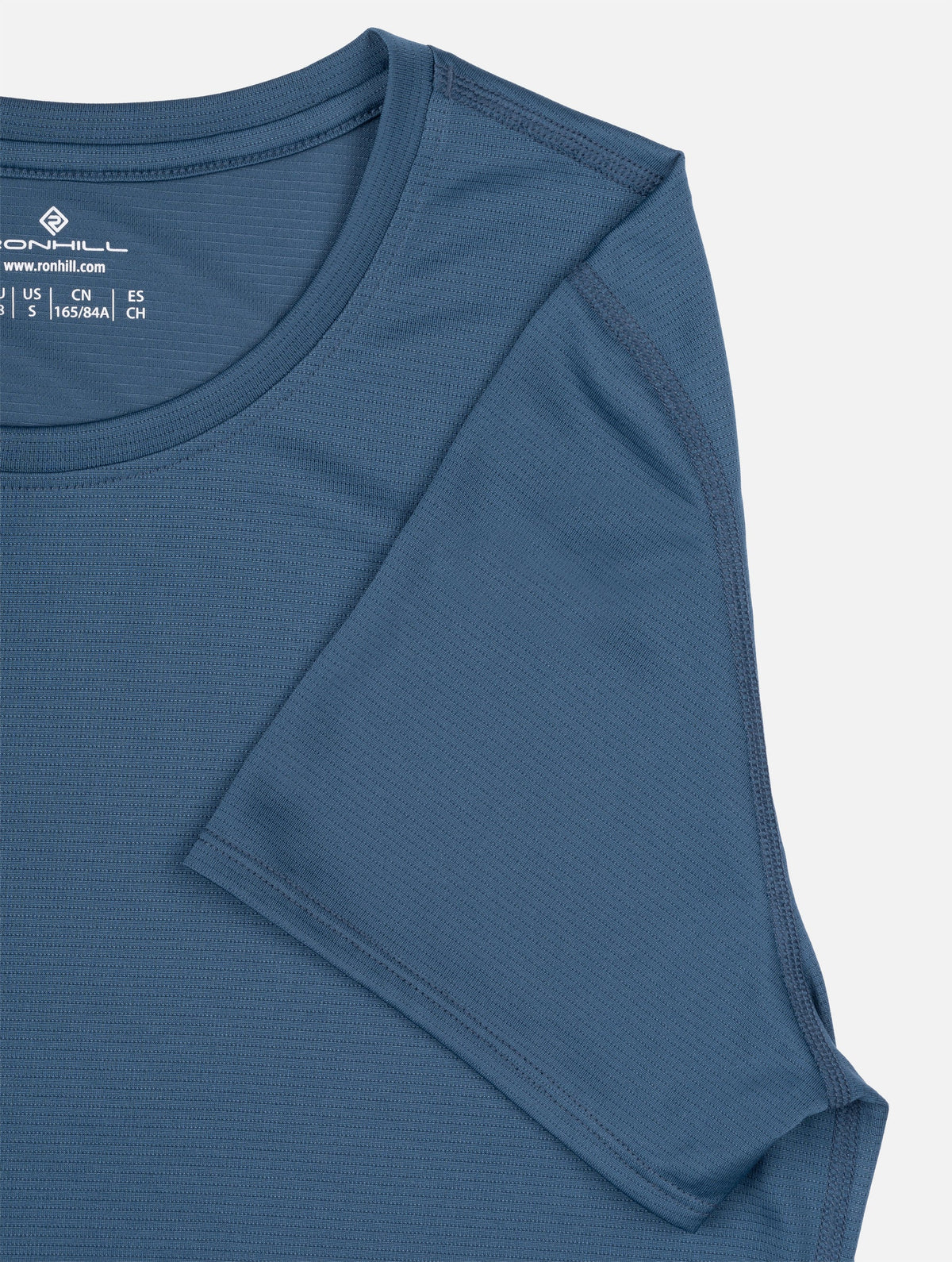 Ronhill Women's Core S/S Tee in Evening Haze - hem detail