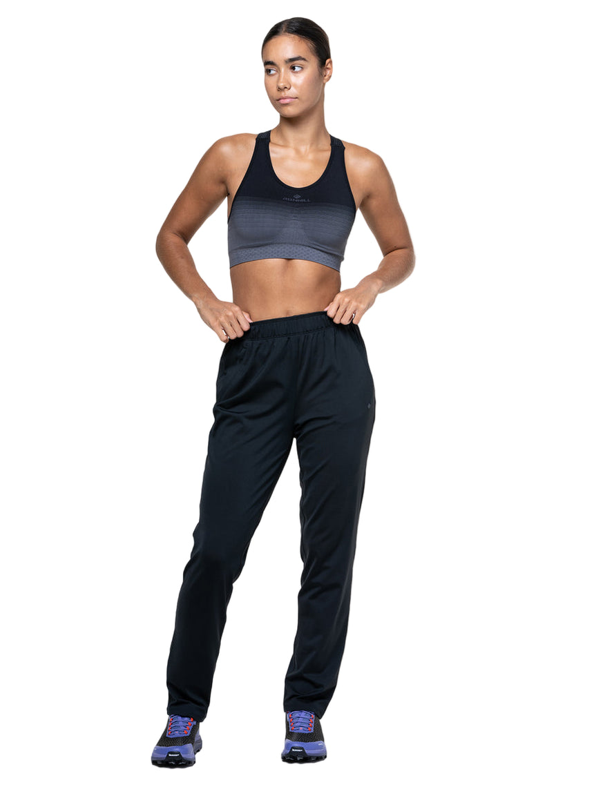 Ronhill Women's Core Slim Trackster in All Black - waistband detail