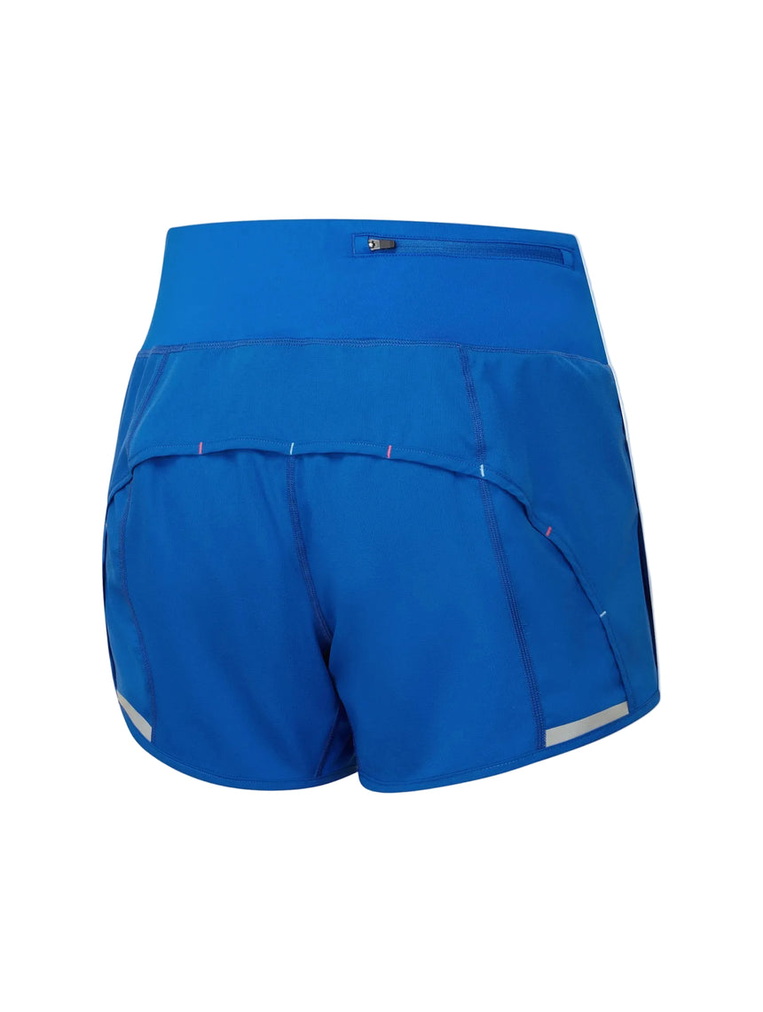 Ronhill Women's Tech 4.5" Short in Classic Blue/Exuberance - back