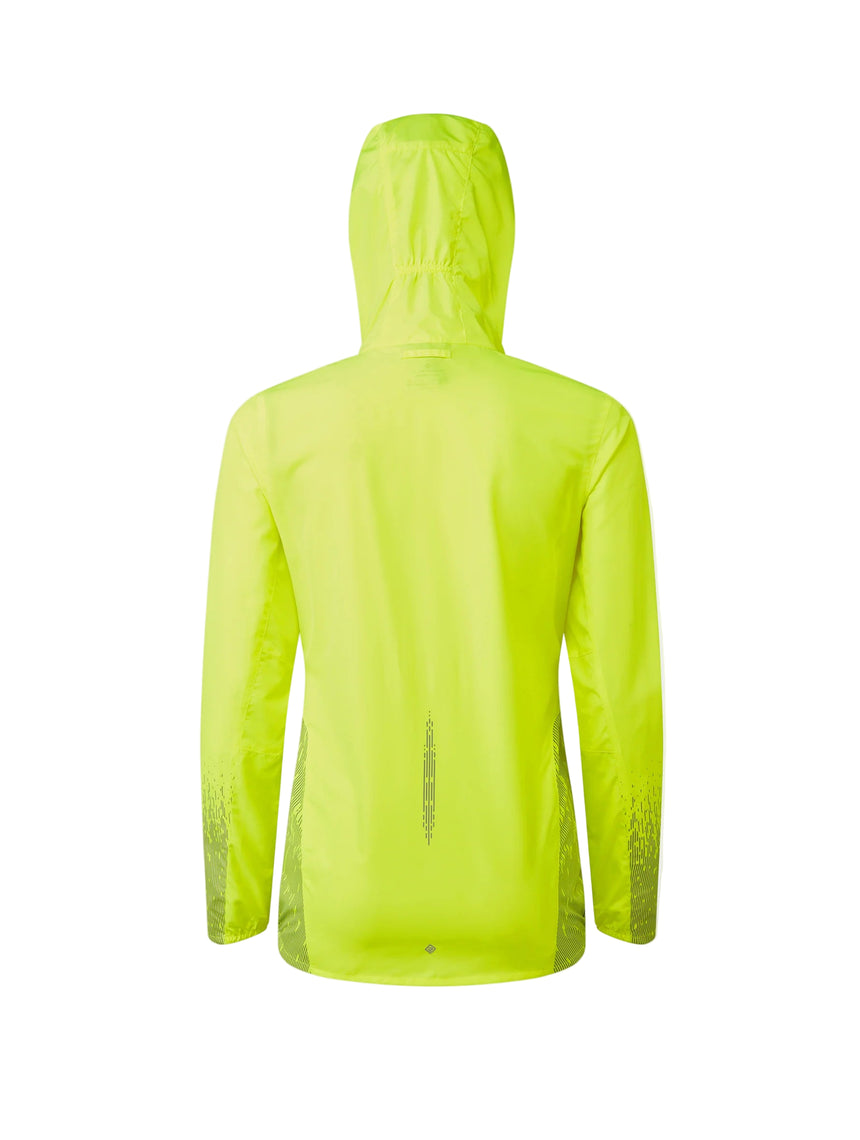 Ronhill Women's Tech Reflect Jacket in Fluo Yellow/Reflect - back
