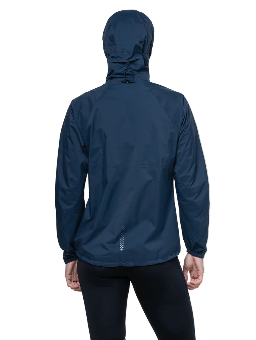 Ronhill Women's Tech Storm Jacket in Dark Navy - worn, back