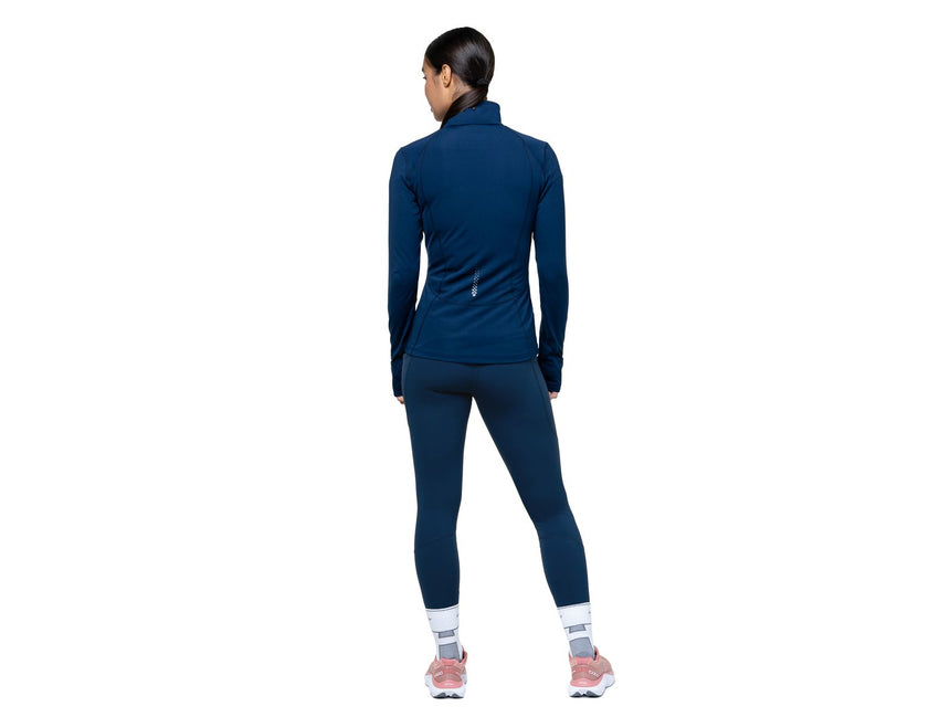 Ronhill Women's Tech Tight in Dark Navy - back, worn