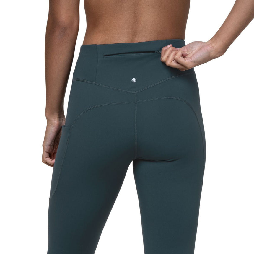 Ronhill Women's Tech Tight in Evening Haze - back pocket detail