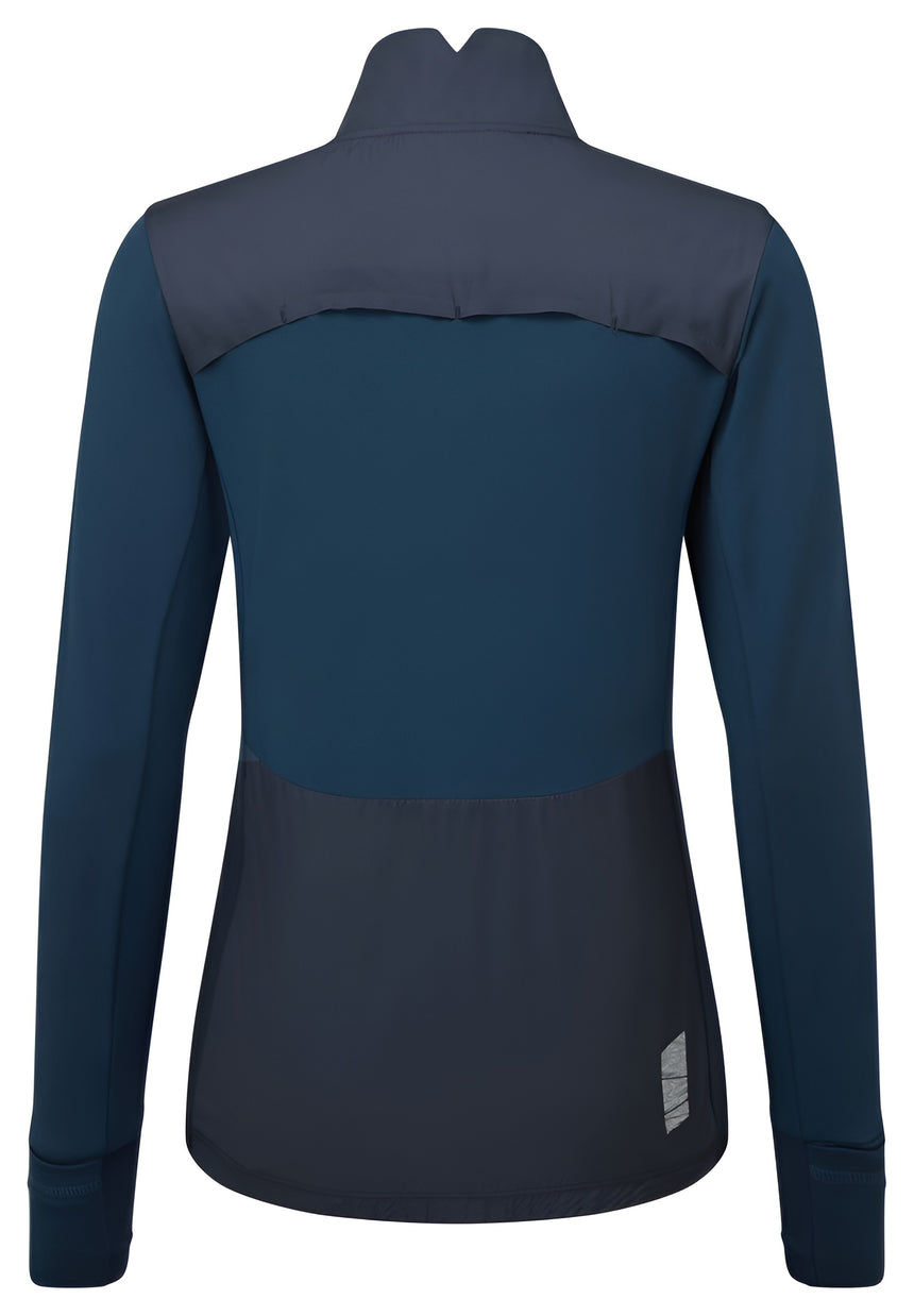 Ronhill Women's Tech Wind-Block 1/2 Zip in Dark Navy/Dusty Tulip - back