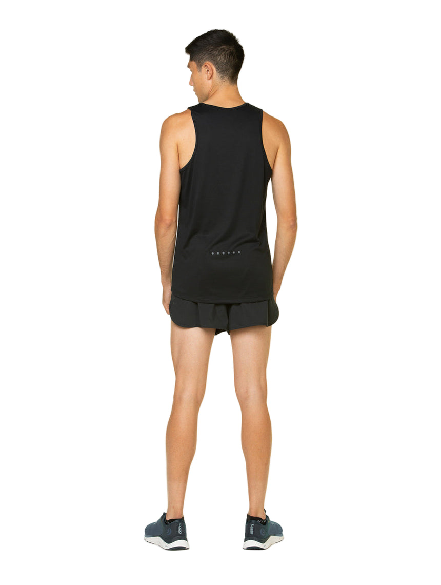 Ronhill Mens Core Racer Short Outdoor Action Black/Bright White- Back Fit on Model