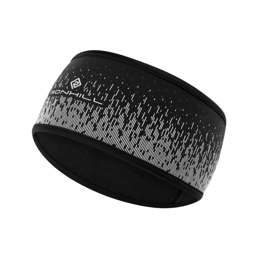 Ronhill Reflect Headband Outdoor Action Black/Reflect- Front