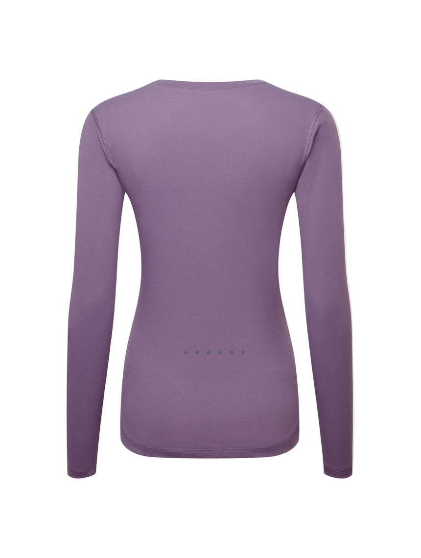Ronhill Women's Core L/S Tee Outdoor Action Dark Iris/Iris- Back