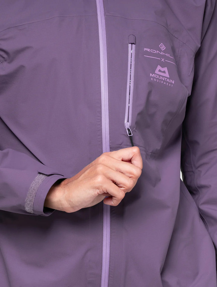 Ronhill Women's Tech Gore-Tex Mercurial Jacket 2 Outdoor Action Dark Iris- Chest Pocket