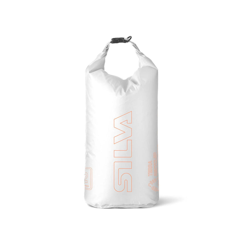 White dry bag with 'Silva' branding on a white background