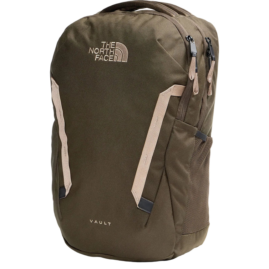 The North Face Vault Backpack in Dark Chestnut/Garnet - three-quarter