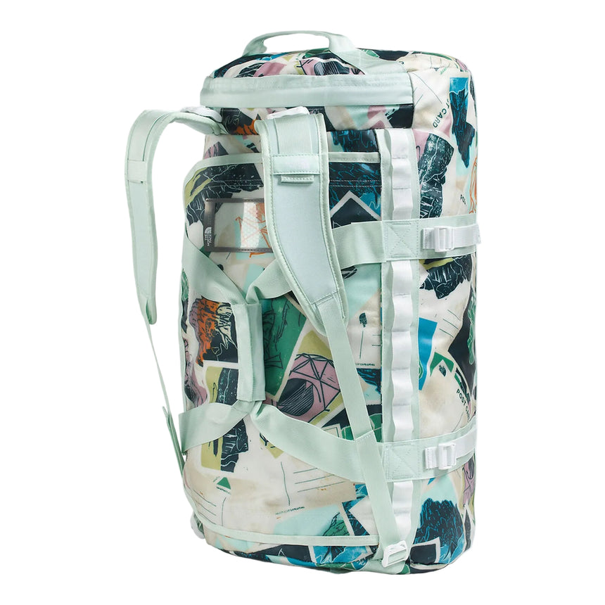 The North Face Camp Duffel Medium Opal Frost/Postcards Print-Opal/Frost-Pearl Stone Back Angle
