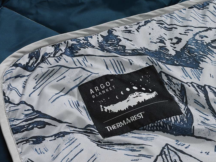 Thermarest Argo Double Blanket Outdoor Action Valley View Print- Woven