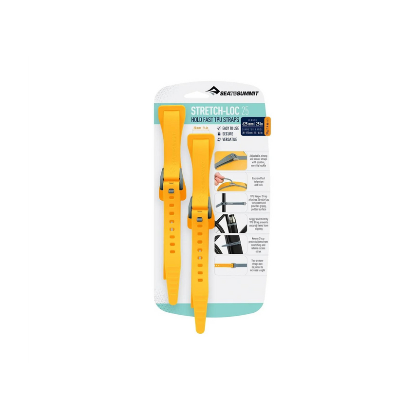 Sea To SummitSea to Summit Stretch-Loc TPU Straps - 2 PackOutdoor Action