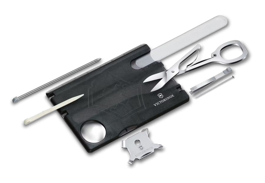 Multitool with various tools on a white background