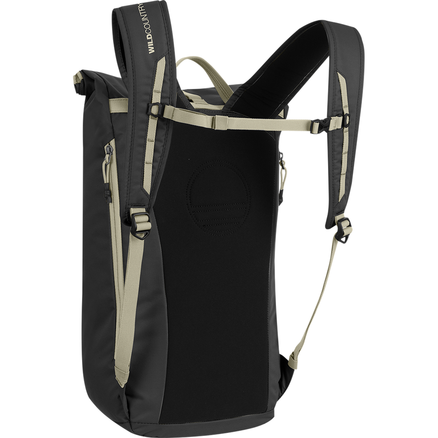 Wild Country Climbing Flow Back Pack - back left angle view onyx