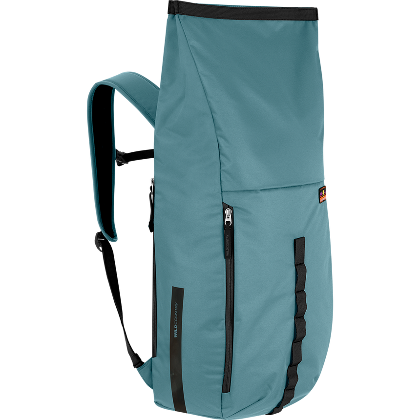 Wild Country Climbing Flow Back Pack - front right angle roll top view
