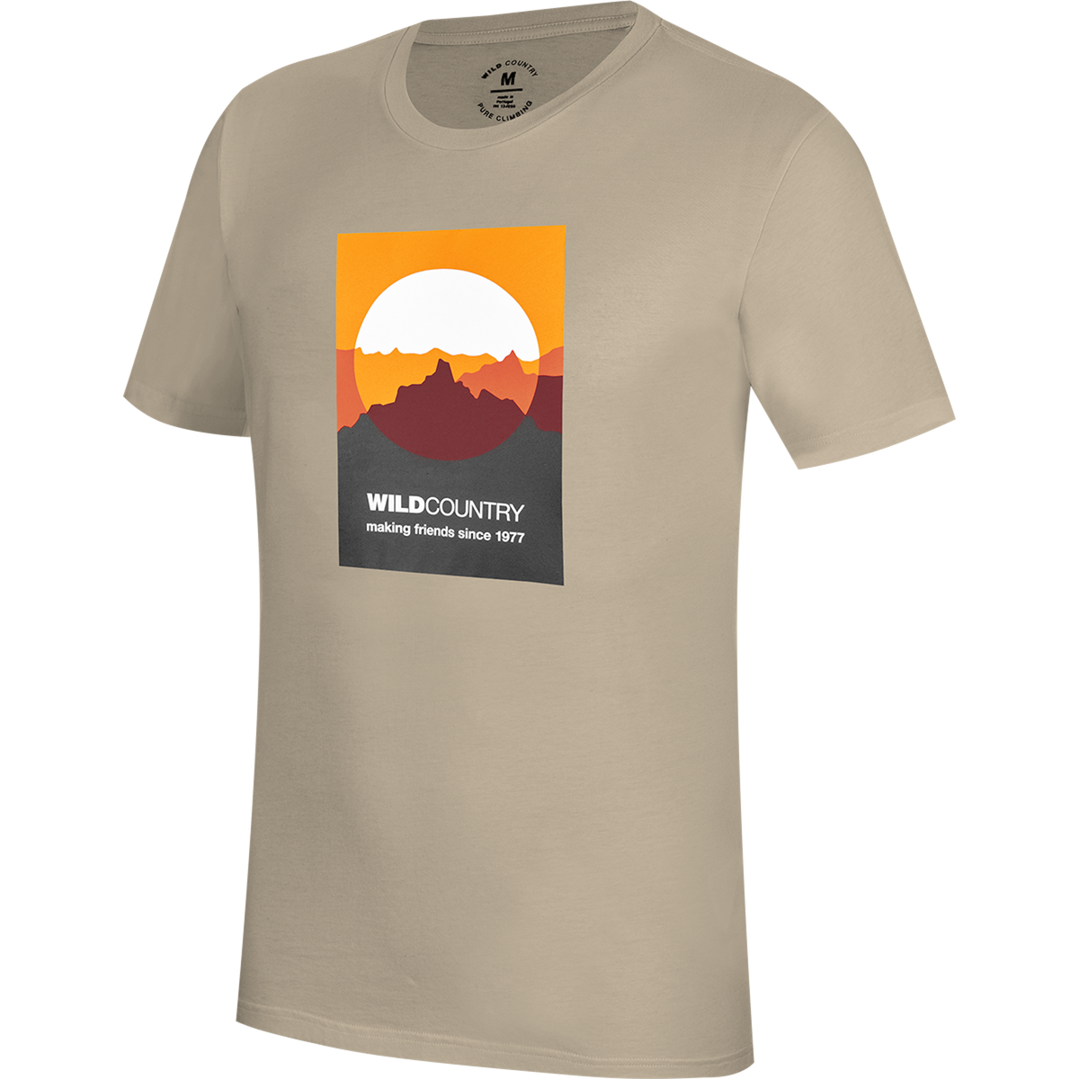 Wild Country Climbing Flow Men's T-Shirt Brindle - Front Angled