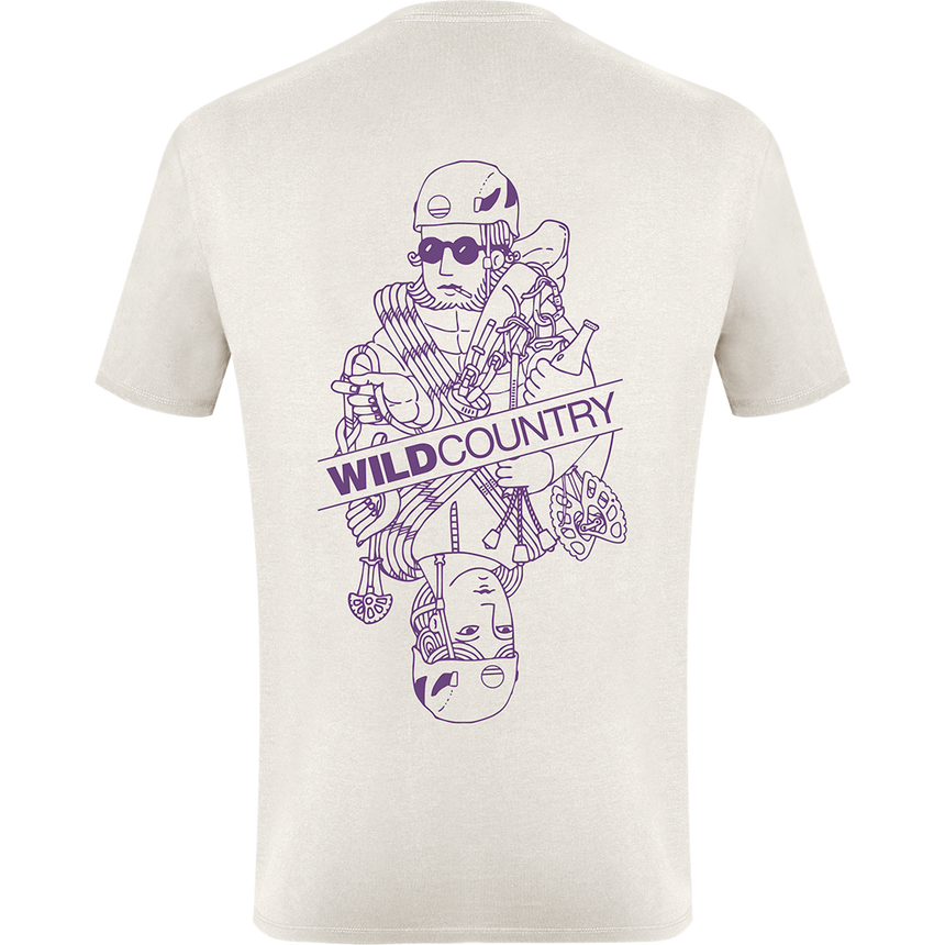 Wild Country Climbing Flow Men's T-Shirt Moonstone - Back